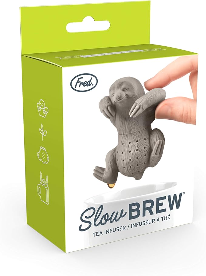 Genuine Fred, SLOW BREW, Sloth Resuable Silicone Tea Infuser, Fun Gift - Image 4
