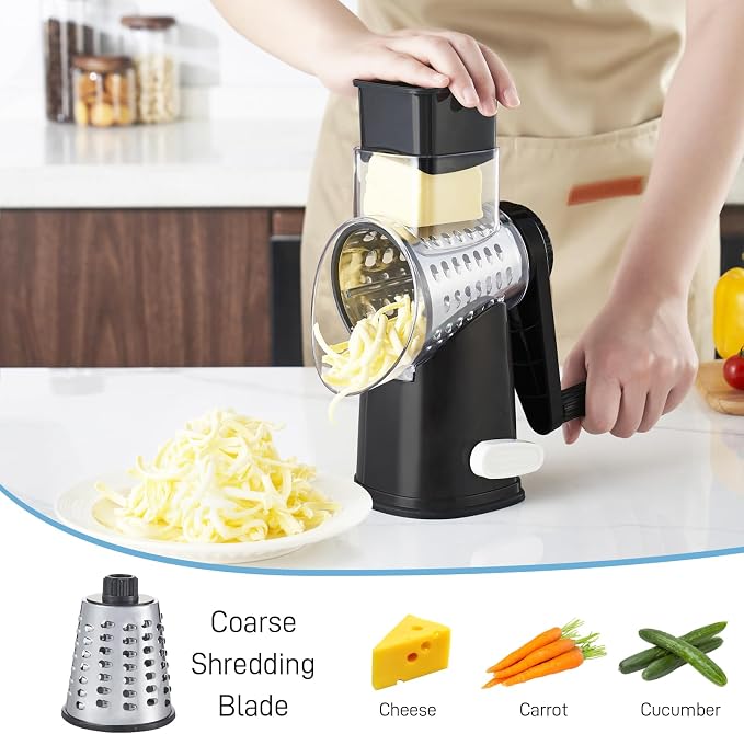 VEKAYA Rotary Cheese Grater Hand Crank - Image 4