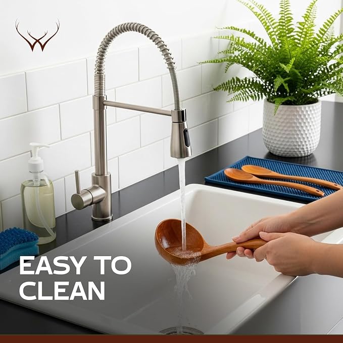 2Pcs Wooden Ladle Set included Teak Wood Soup Spoons - Image 8