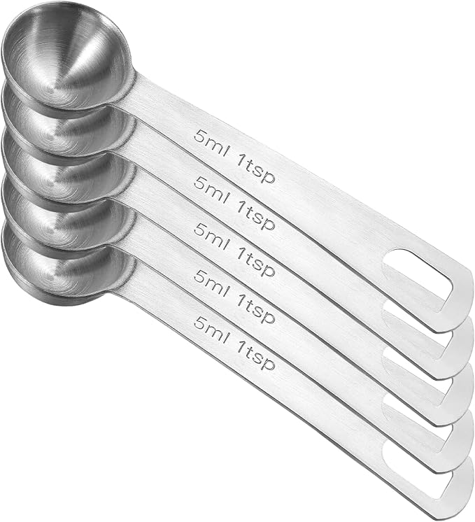 5 PCS Measuring Spoons Tablespoon Measuring Spoon 1/3 Tbsp Stainless Steel - Image 8