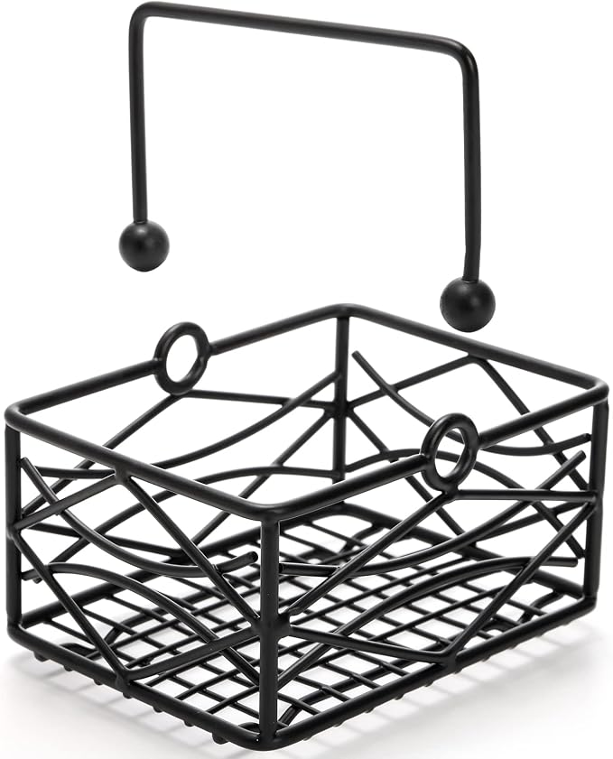 Yarlung 2 Pack Sugar Packet Basket Metal Wire Tea Bag Holder - Image 3