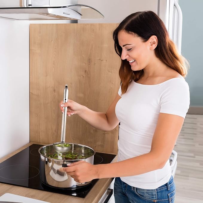 meekoo Stainless Steel Ladle Soup Handle Ladle - Image 4