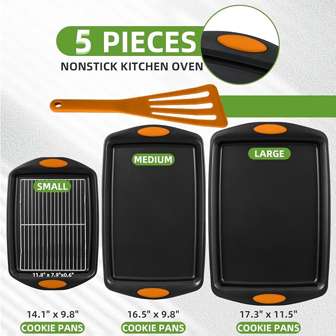 5-Piece Nonstick Baking Pans Set - Image 2