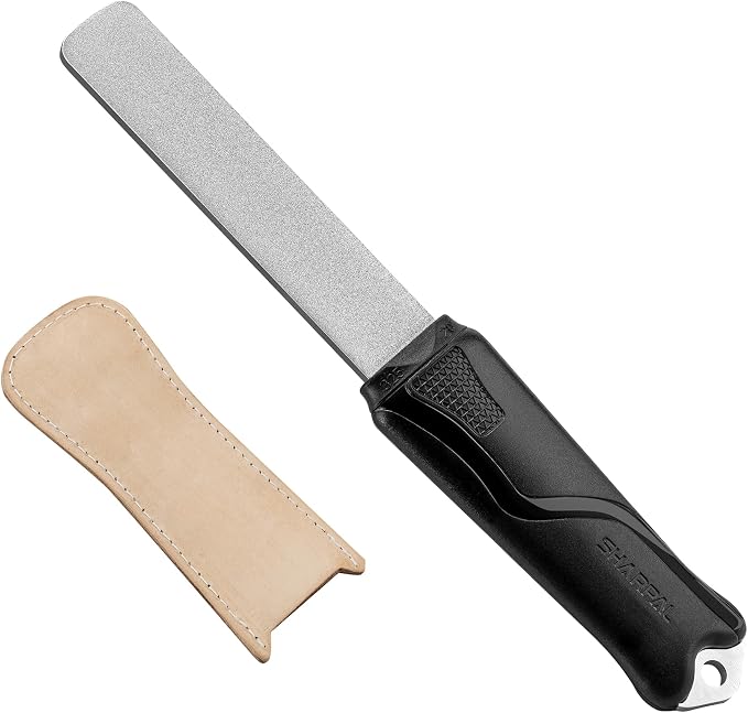 SHARPAL 127N Dual-Grit Diamond Sharpening Stone File Garden Tool Knife Sharpener by SHARPAL