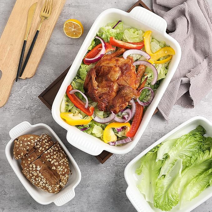 Sweejar Baking Pans Set, Ceramic 9x13 Baking Dish - Image 3