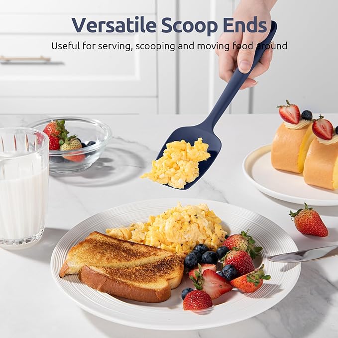 Heat Resistant Silicone Spatula Set: U-Taste 600ºF High Temp Seamless Food - Image 8