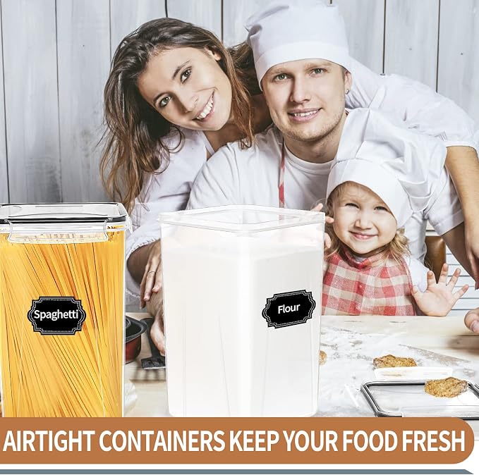 PRAKI Extra Large Tall Airtight Food Storage Containers 6.5L / 220oz, BPA Free - Image 6