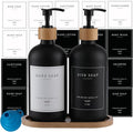 Black Glass Soap Dispenser by Eggs+sound