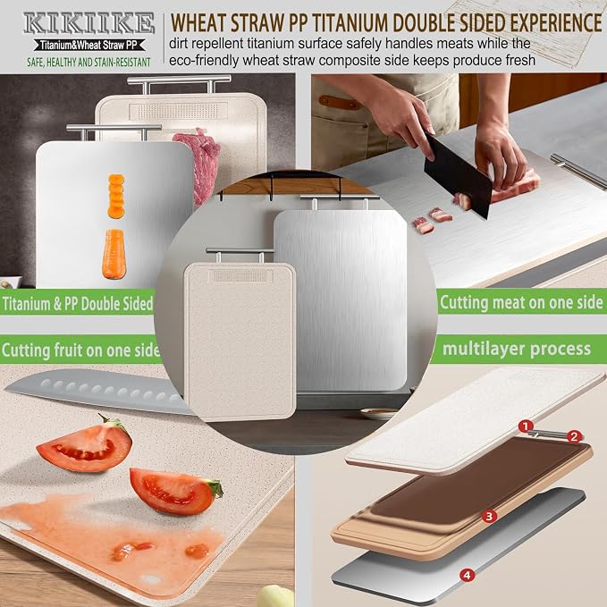 Titanium Cutting Board Double Sided Pure Titanium Cutting Boards - Image 5