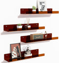upsimples Acrylic Shelves for Wall Decor, Living Room, Floating Bookshelves for by upsimples