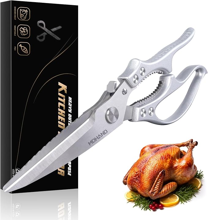 MDHAND Heavy Duty Poultry Shears, Kitchen Food Scissors All Purpose by MDHAND