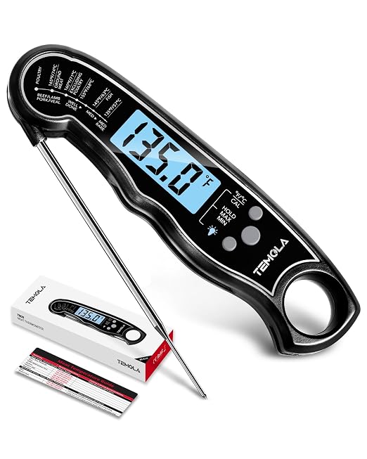 TEMOLA Meat Thermometer, Instant Read Food Thermometer by AutomotiveProducts