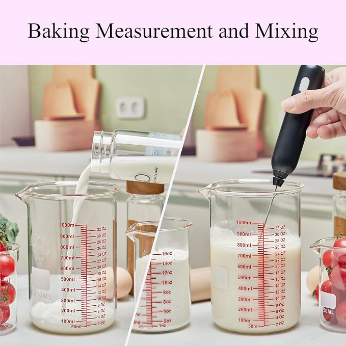 High Borosilicate Glass Measuring Cup-V-Shaped Spout, 1000ml Glass Measuring - Image 4