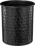 Monarch Abode Kitchen Utensil Holder – Hand Hammered Metal Black Utensil Holder by MonarchAbode