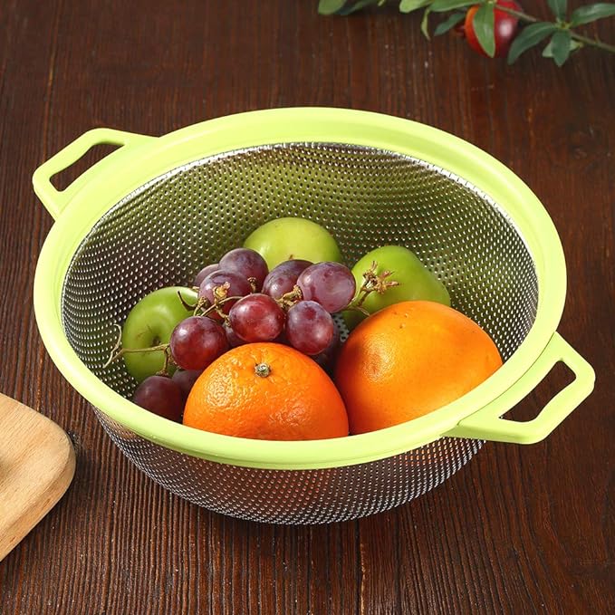 HiramWare Stainless Steel Colander - Image 2