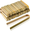 150 Pieces Mini Bamboo Disposable Tongs 4 Inch Bamboo Toast Tong Wooden Cooking by Sieral