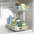 Merrylun Under Sink Organizers, 5 Adjustable Height，Metal Pull Out Under Sink by Merrylun
