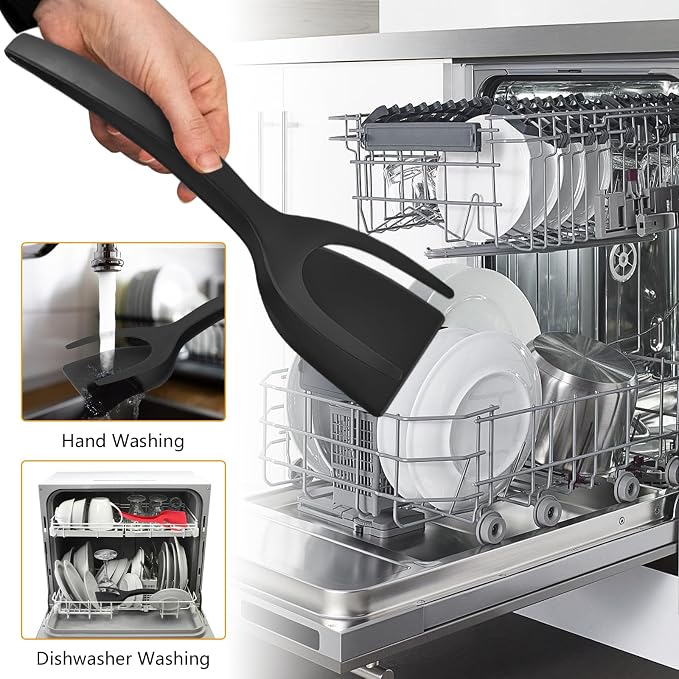 Egg Flipper Spatula Tongs 2 PCS Spatula - Image 5