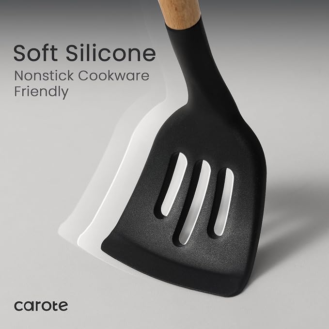 CAROTE Silicone Cooking Utensils Set - Image 7