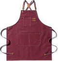 Tosewever Canvas Cross Back Chef Cotton Aprons by Tosewever