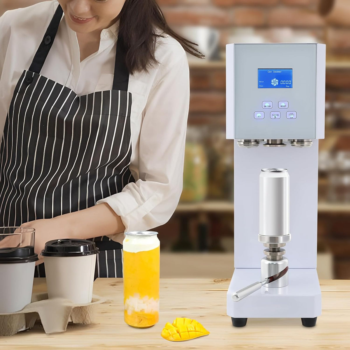 Commercial Soda Can Sealer, Automatic Can Sealing Machine with