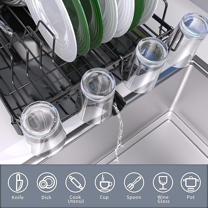 Runnatal Large Detachable Dish Rack - Image 5