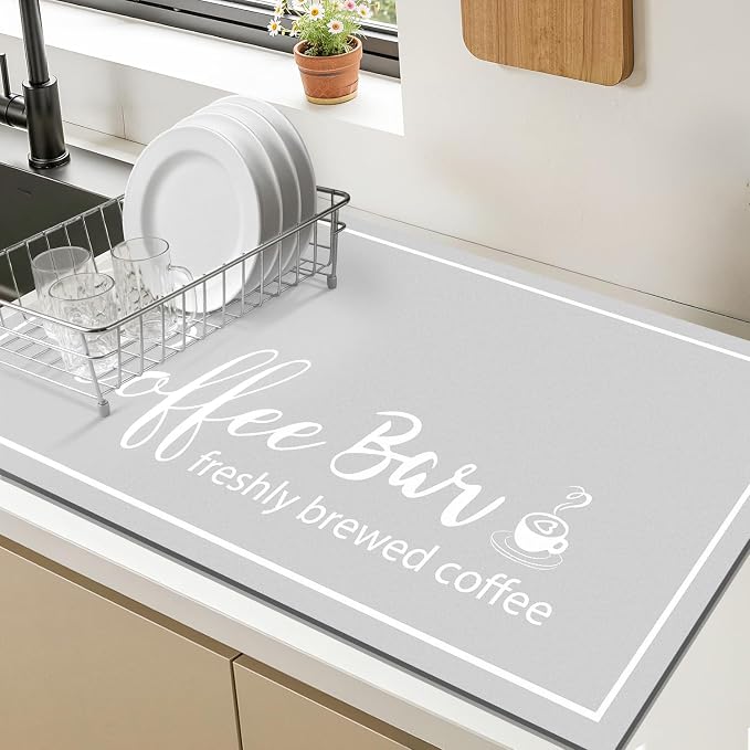 Findosom Dish Drying Mat, Cuttable Drying Mat - Image 9