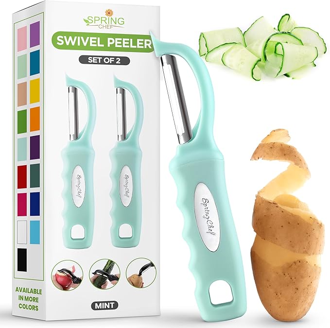 Spring Chef Premium Stainless Steel Vegetable Peeler, Dishwasher Safe Potato by SpringChef