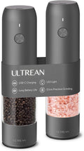 Ultrean Salt and Pepper Grinder Set, Rechargeable Salt and Pepper Shakers by Ultrean
