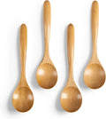 4 PCS Wooden Spoons for Honey, 6.7 inch Small Wooden Spoons by HEFILD
