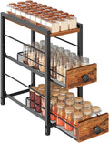 YATINEY Spice Rack, 3-Tier Pull Out Spice Rack Organizer by Yatiney