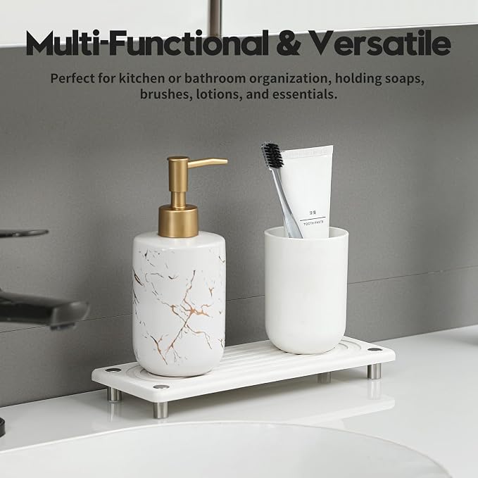 Razborci Water Absorbing Stone Sink Caddy, Diatomite Kitchen Sink Organizer - Image 7
