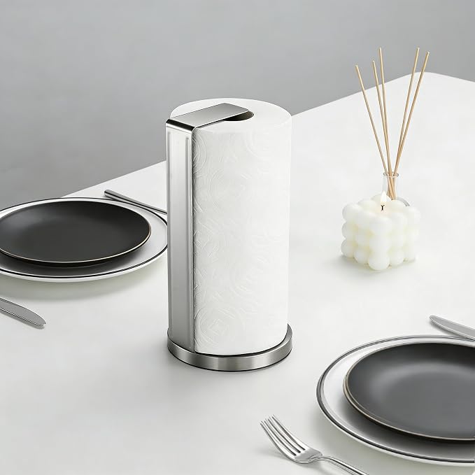 ZUNTO Paper Towel Holder for Countertop, Freestanding Kitchen Paper Towel - Image 6
