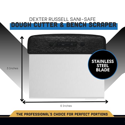 Dexter-Russell 6” x 3” Dough Cutter/Scraper – S196B, Stainless Steel Blade - Image 2