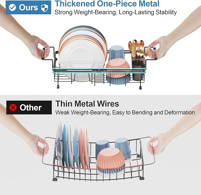 iSPECLE Small Sink Dish Drying Rack - Image 9