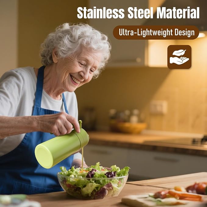 PARACITY 2 in 1 Oil Dipenser Bottle, Stainless Steel - Image 8