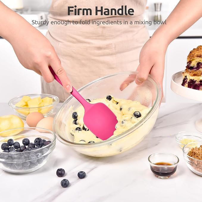 Heat Resistant Silicone Spoon Spatula: U-Taste 600ºF High Heat Flexible 11.38in - Image 5