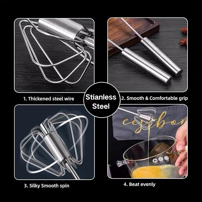 12 Inch Stainless Steel Egg Whisk - Image 8
