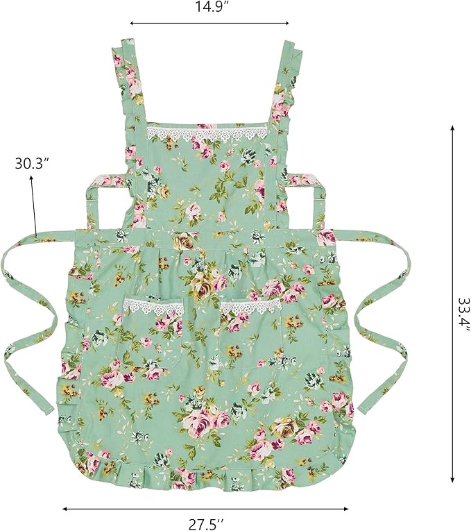 Funny Aprons for Women with Pockets, Kitchen Cooking Grilling Bbq Cute Chef - Image 6
