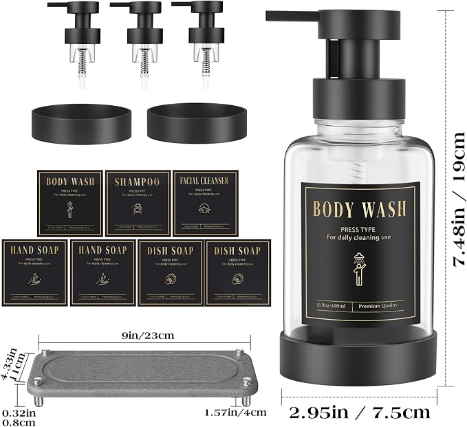 Luxspire Foaming Soap Dispenser, Non-Slip Hand Soap Dispenser - Image 7