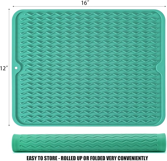 Silicone Dish Drying Mat for Multiple Usage, Easy clean, Eco-friendly, - Image 2