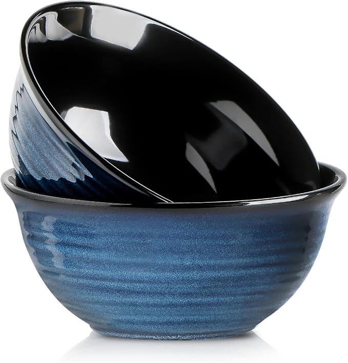 HASENSE Ceramic Serving Bowls, 9 Inch Large Salad Bowls by Hasense