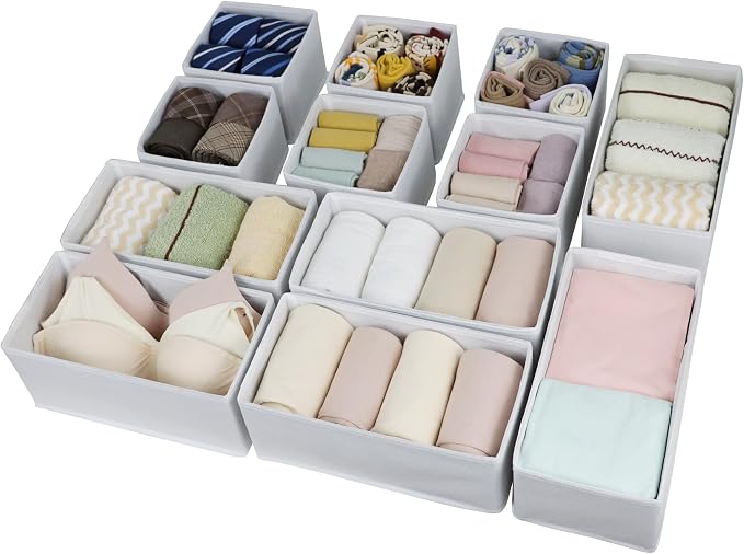 Fordonral Drawer Organizer Clothes, Foldable Fabric Dresser Organizer Closet - Image 3