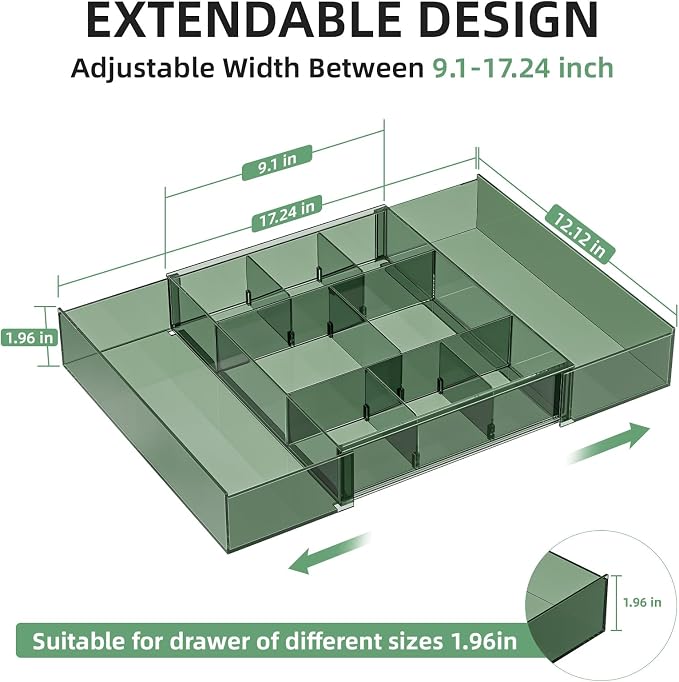 Marbrasse Expandable Desk Drawer Organizer, Desk Organizers and Accessories - Image 2