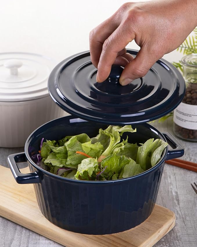 WHJY Blue Colorful Ceramic Casserole Dish - Image 7