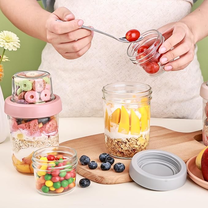 Wells 6 Pack Overnight Oats Containers - Image 4