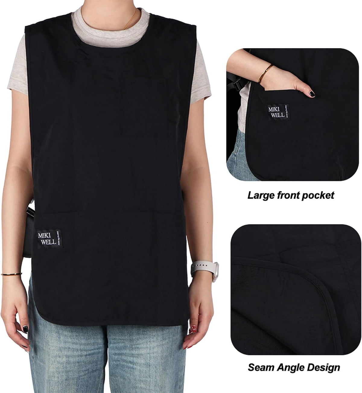 Waterproof Unisex Cobbler Apron with 4 Pockets Vest Style Ultralight