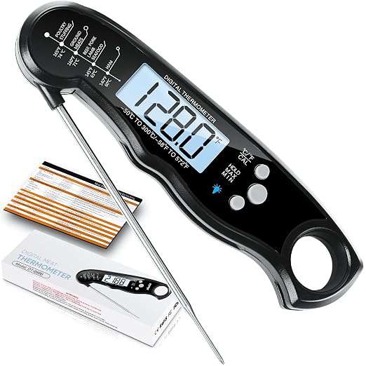 Digital Meat Thermometer, Waterproof Instant Read Food Thermometer by ImSaferellMeatThermometer