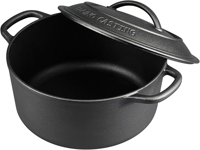 EDGING CASTING Pre-Seasoned Cast Iron Dutch Oven Pot - Image 2