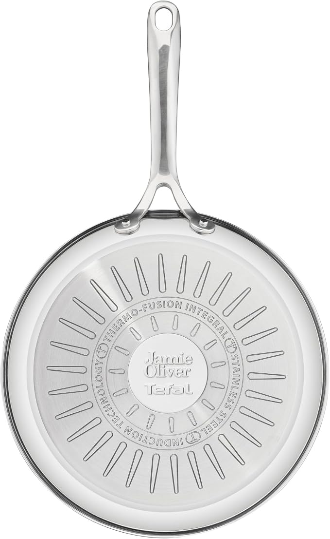 Jamie Oliver by T-fal Cook Smart 10-Piece Cookware Set, Uncoated Stainless Steel - Image 5